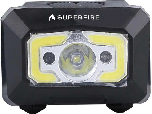 Dritë koke Superfire X30, 340 lumen, USB, e zezë