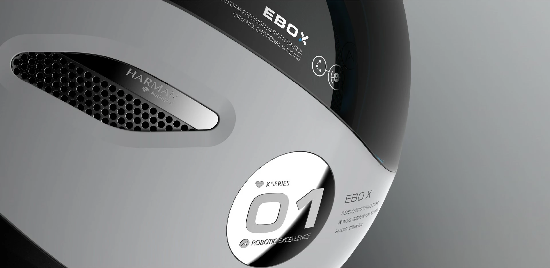 Robot shtëpiak Enabot EBO X, kamera 4K, Alexa, projektor, zi