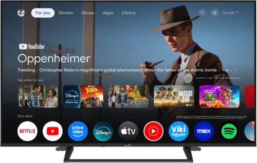 Televizor Smart TV SmartTech 50QG06K QLED 4K UHD 50\" Google TV, e zezë