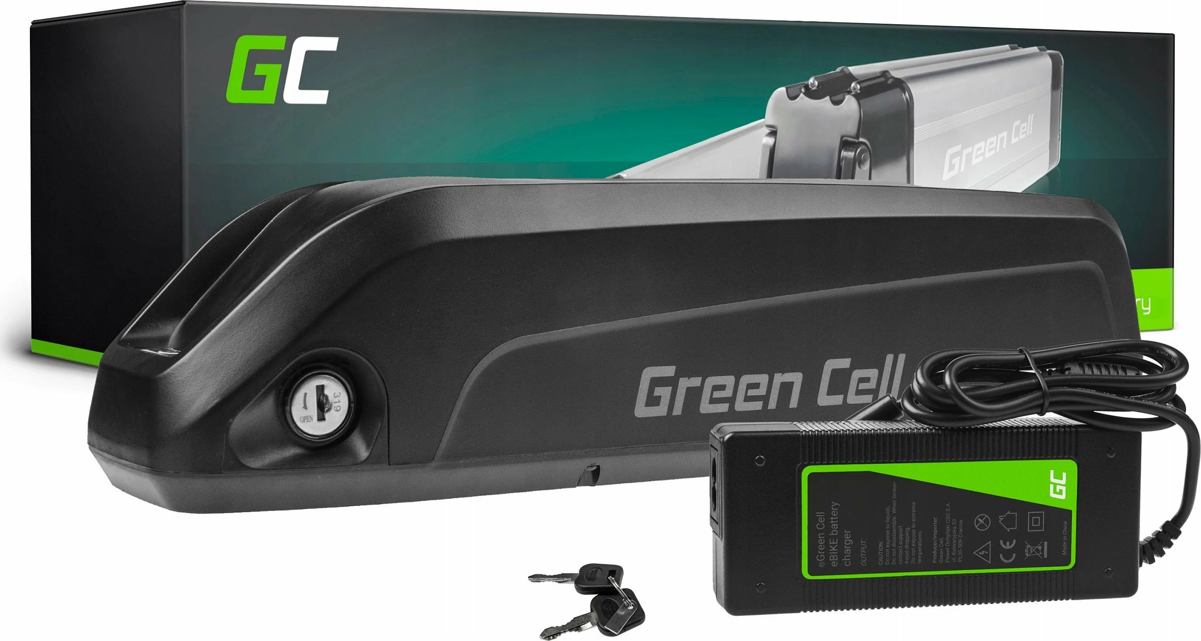 Bateri për biçikletë elektrike Green Cell EBIKE78STD 48V 18Ah 864Wh Li-Ion, XLR 3-Pin