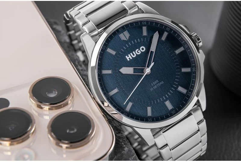 Orë dore për meshkuj Hugo, argjendtë