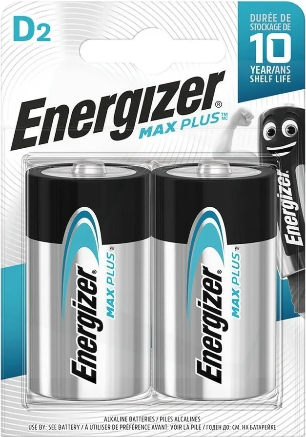 Bateri Energizer Max Plus D, 2 copë, Alkaline