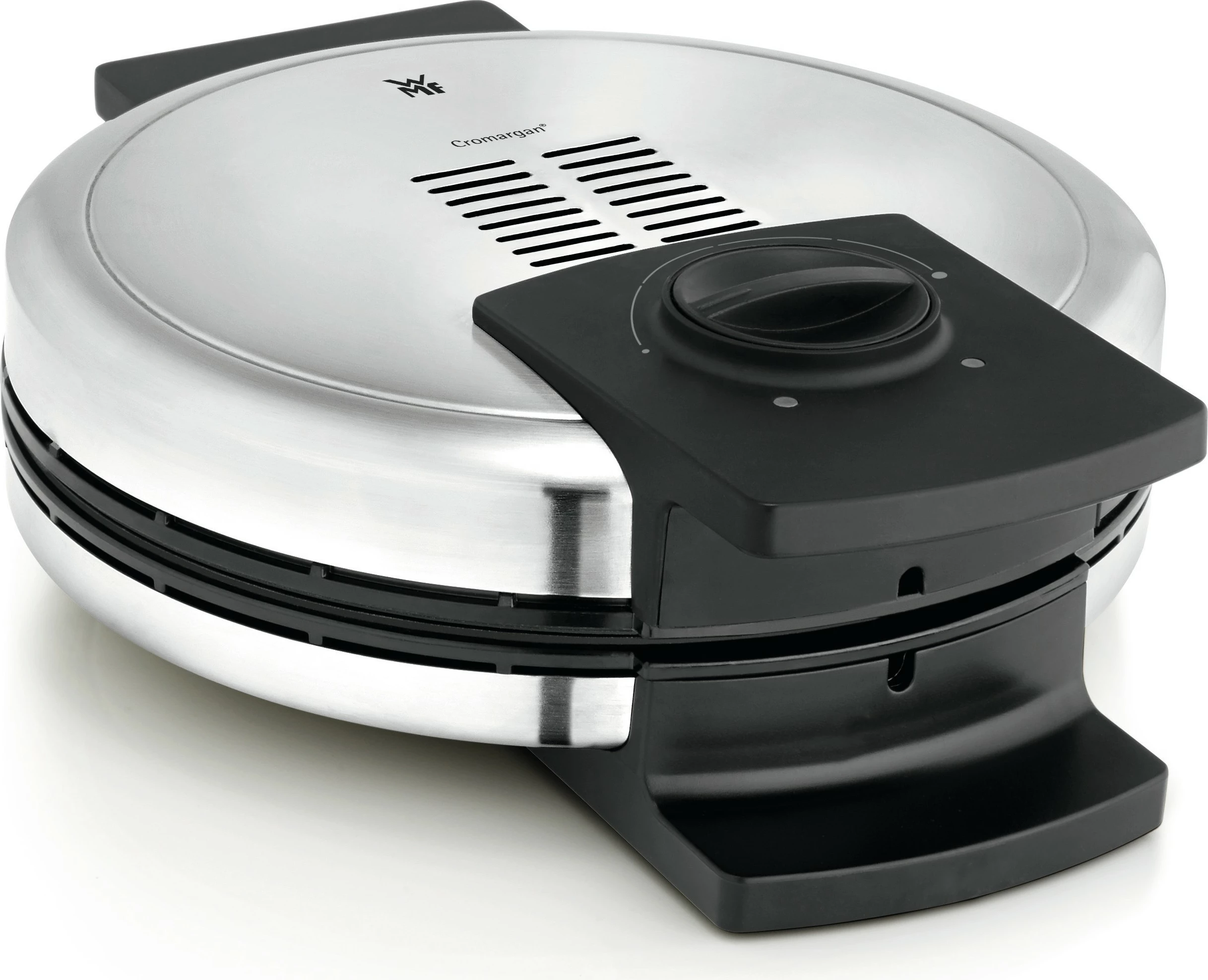 Pajisje për vafla WMF Lono 04.1521.0011, 5 vafla, Zemër, 900 W, E zezë, Krom