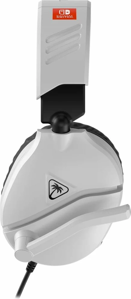 Kufje Turtle Beach Recon 70 NS2 me kabllo 3.5mm për Nintendo Switch, altoparlantë 40mm, mikrofon flip-to-mute, të bardha