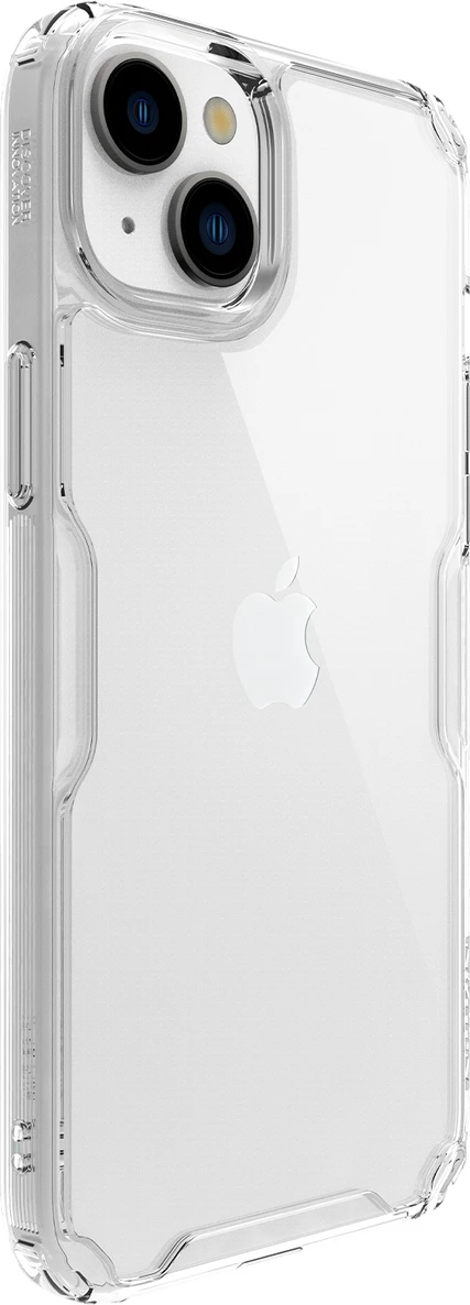 Mbështjellës Nillkin Nature Pro për iPhone 15 Pro Max, i bardhë, transparent