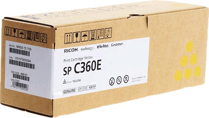 Toner Ricoh Type C360 / 408191 SP C360E 1500 faqe verdhë