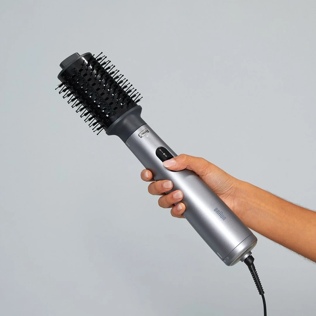 Furçë me ajër të nxehtë Braun AS 4.3, 1000 W, 2.2 m, Argjendtë
