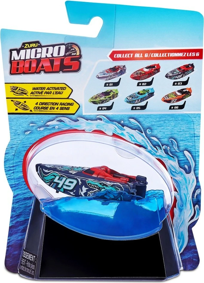 Lodër barkë ZURU Robo Alive Micro Boat Series 3, plastikë, ngjyra të ndryshme