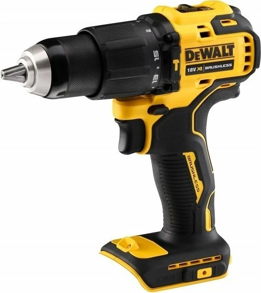 Trapan/vidhosës me bateri (impact) DeWalt DCD709N 18 V, brushless, 65 Nm, 13 mm, pa bateri/pa karikues, verdhë/zezë