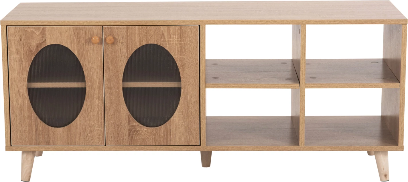 Kabinet TV RILLION FH9879 melaminë, ngjyrë sonama, 120x40x51H cm