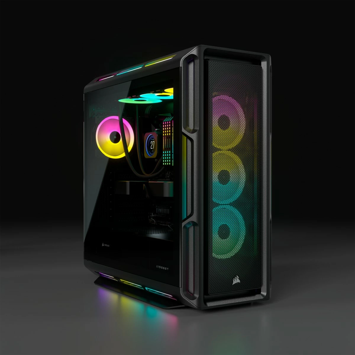 Kasë Corsair iCUE 5000T RGB midi tower e zezë