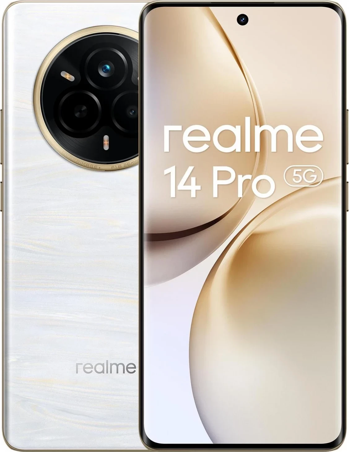 Celular Realme 14 Pro 5G 12/512GB, Pearl White