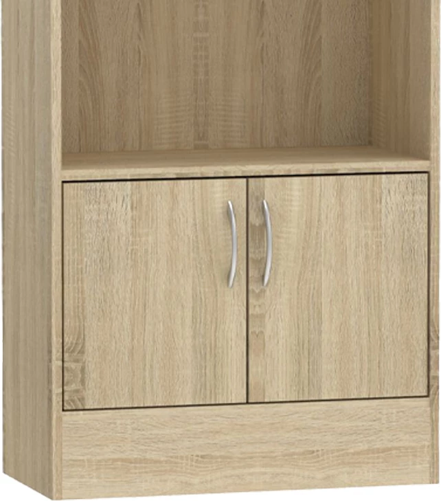 Raft librash Negan, melaminë sonoma, 60x30x120cm