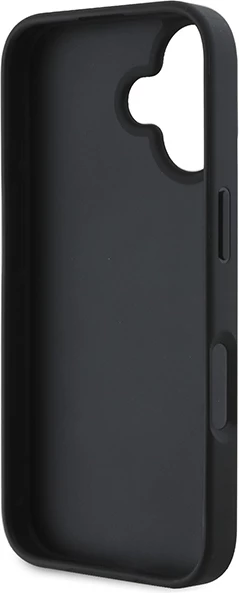 Mbështjellës DKNY Checkered Pattern & Printed Stripes për iPhone 16, i zi