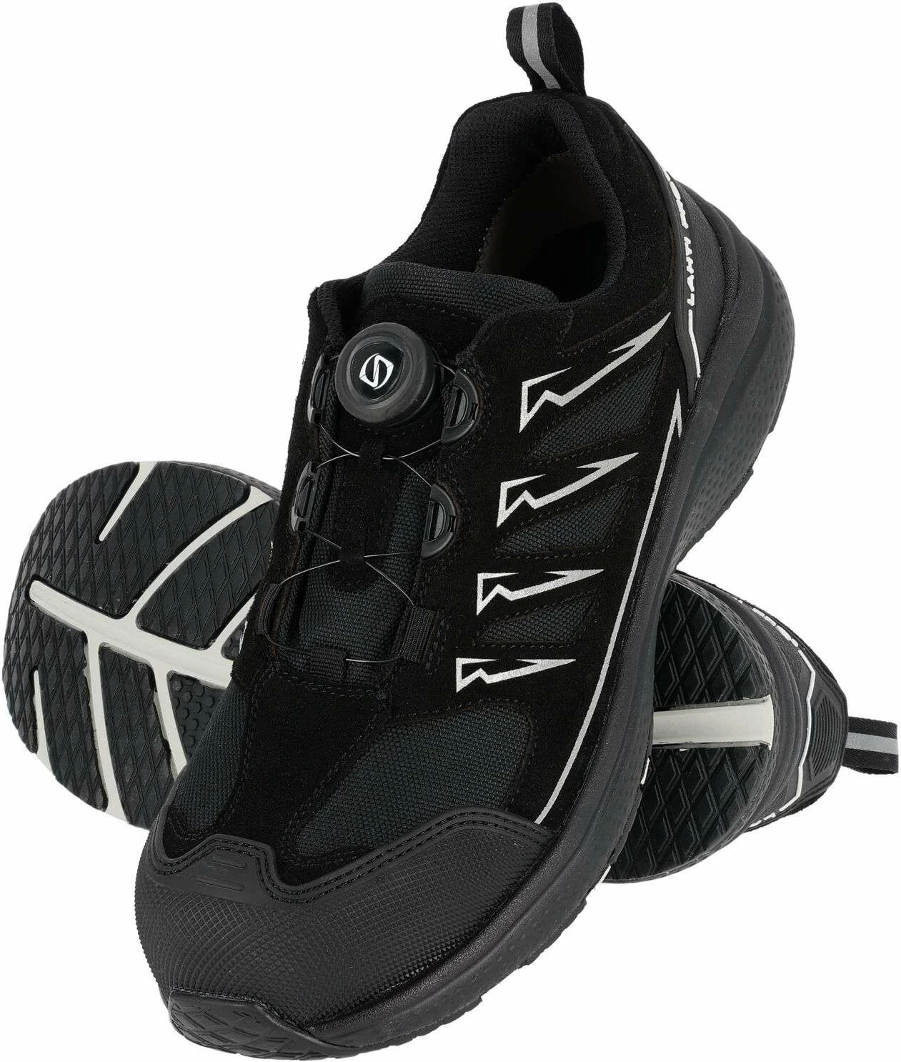 Këpucë sigurie LAHTI PRO Light Pro L3044044, kapak kompozit, lidhje e shpejtë SPINON, nr.44, e zezë