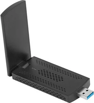 Adapter WiFi Lanberg NC-3000-WI, USB 3.0, AX3000, tri-bend, 2 antena të brendshme, i zi