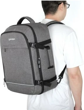 Çantë shpine MANHATTAN Rome deri 17.3 inç anthrazit