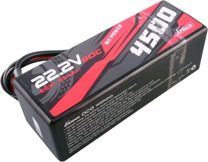 Bateri LiPo Gens ace G-Tech 4500mAh 6S1P 22.2V 60C HardCase për makina RC