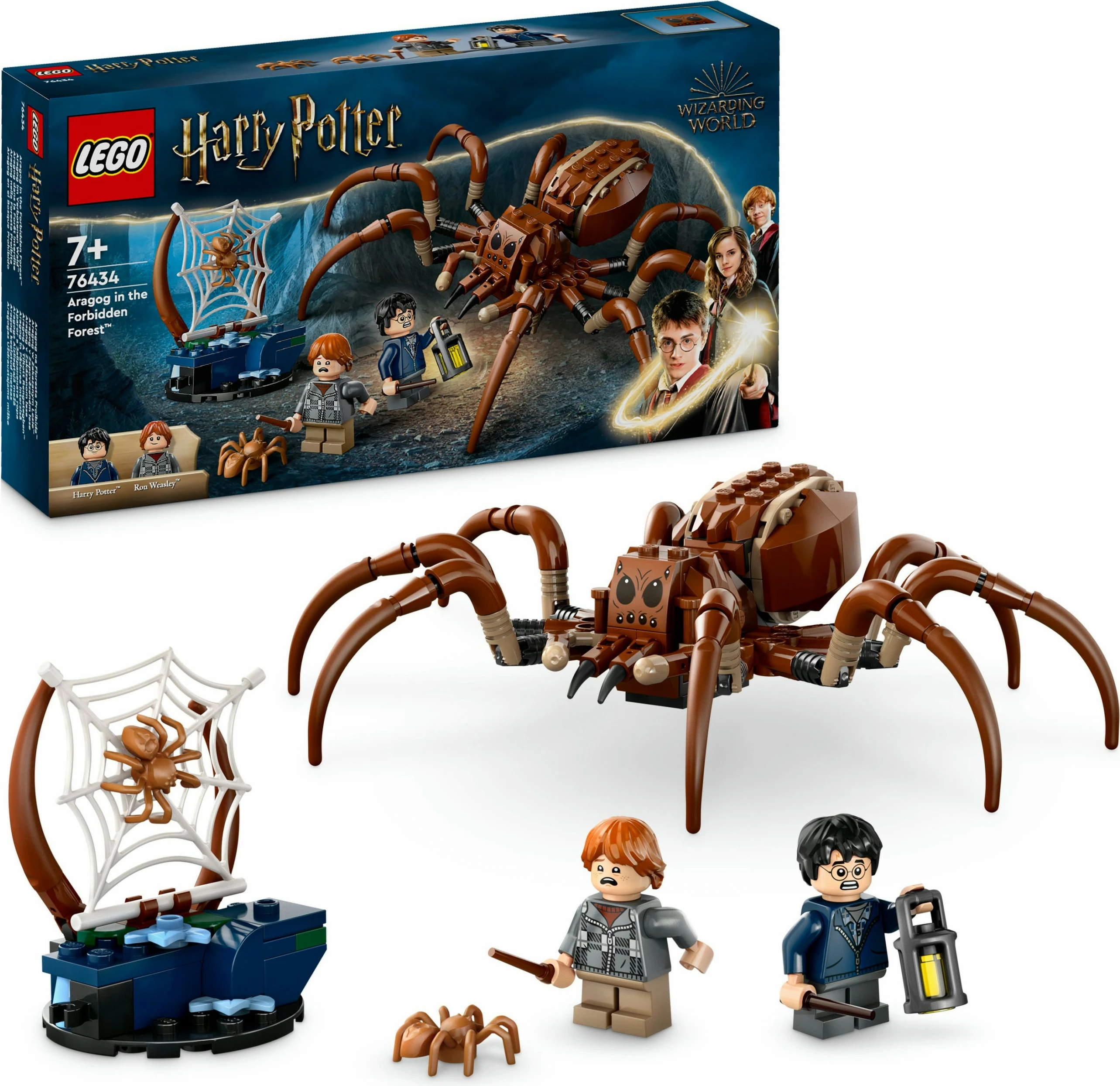 Set ndërtimi LEGO Harry Potter Aragog në Pyllin e Ndaluar, 195 pjesë, Multingjyrësh