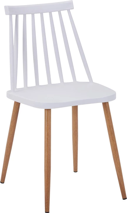 Set tavoline me karrige Quana-Aurora I, 5 pjesë, xham transparent, e bardhë, 120x70x75cm