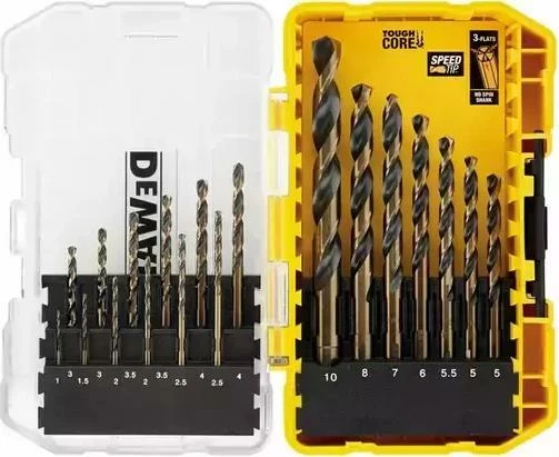 Set burgjish për metal Dewalt DT70728, HSS, 19 copë