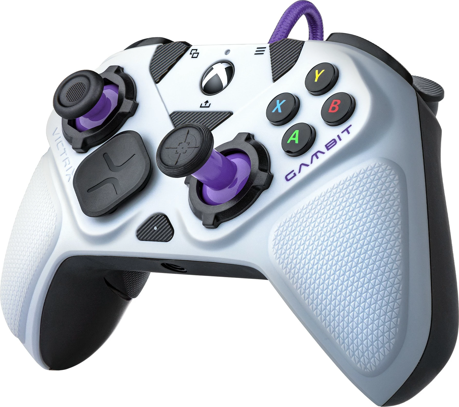 Gamepad PDP Victrix Gambit, PC, Xbox One, Xbox Series S/X, i zi, i bardhë