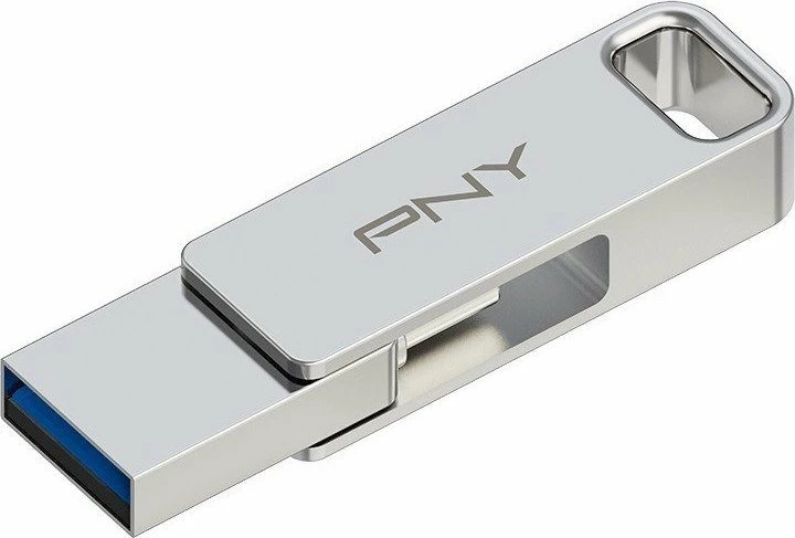 Pendrive PNY Duo-Link 64GB USB 3.2 Gen 2 (USB-C/USB-A), argjendtë