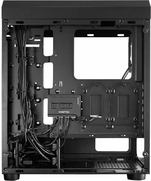 Kasë CHIEFTEC SCORPION 4 GL-04B-UC-OP, ATX, USB-C 3.2, A-RGB, e zezë