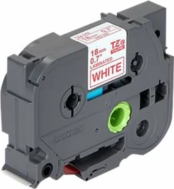 Kasetë etiketuese Brother TZe-242, 18mm, tekst i kuq në të bardhë, 8m