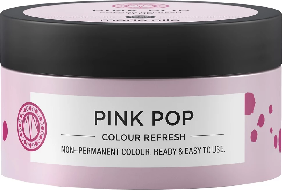 Maskë ngjyruese për flokë Maria Nila Colour Refresh 0.06 Pink Pop për femra, 100ml