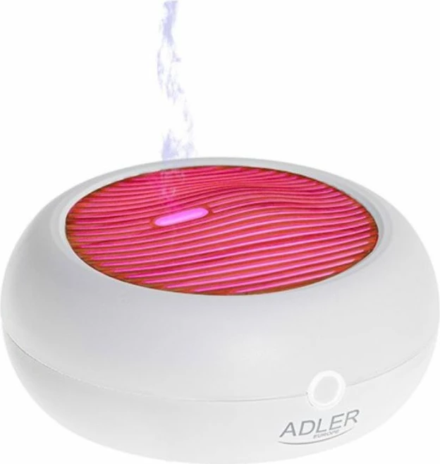 Difuzor aromash ultrasonik USB 3n1 ADLER AD7969, 70 ml, LED 7 ngjyra, bardhë/efekt dru i çelët