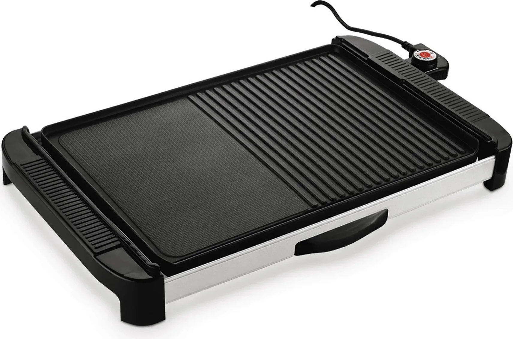 Grill elektrik Elit BQ-18 1800W, sipërfaqe XL 48×31.5 cm, dy pllaka, sipërfaqe jo-ngjitëse, rregullim automatik temperature