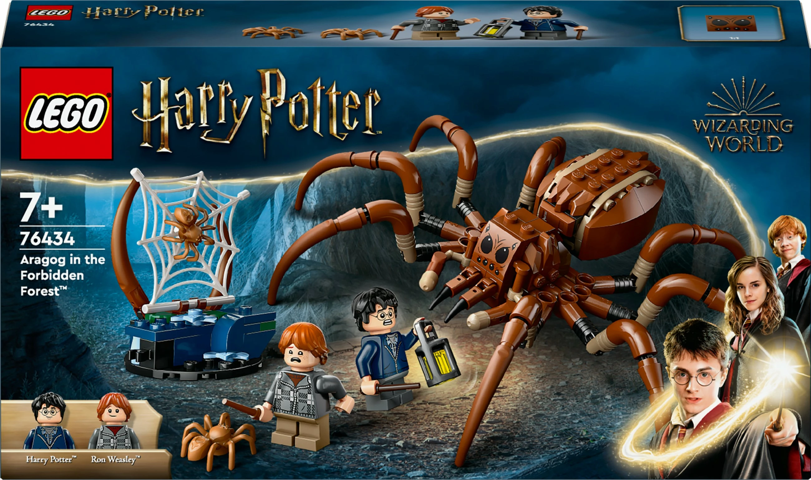 Set ndërtimi LEGO Harry Potter Aragog në Pyllin e Ndaluar, 195 pjesë, Multingjyrësh