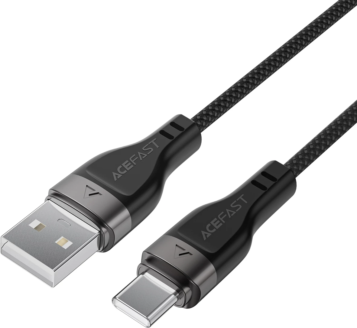 Kabllo Acefast C11-04 USB-A në USB-C, 1.2m, 3A, Magnetike, e zezë