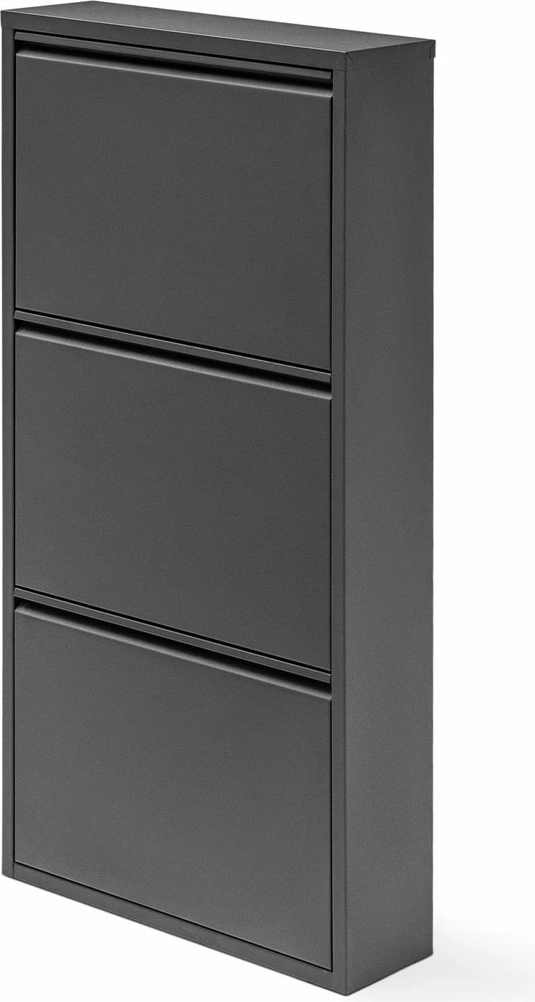 Dollap këpucësh metalik, ngjyrë e zezë, Skye Decor, Ggmbayk3003, 50x103x15cm