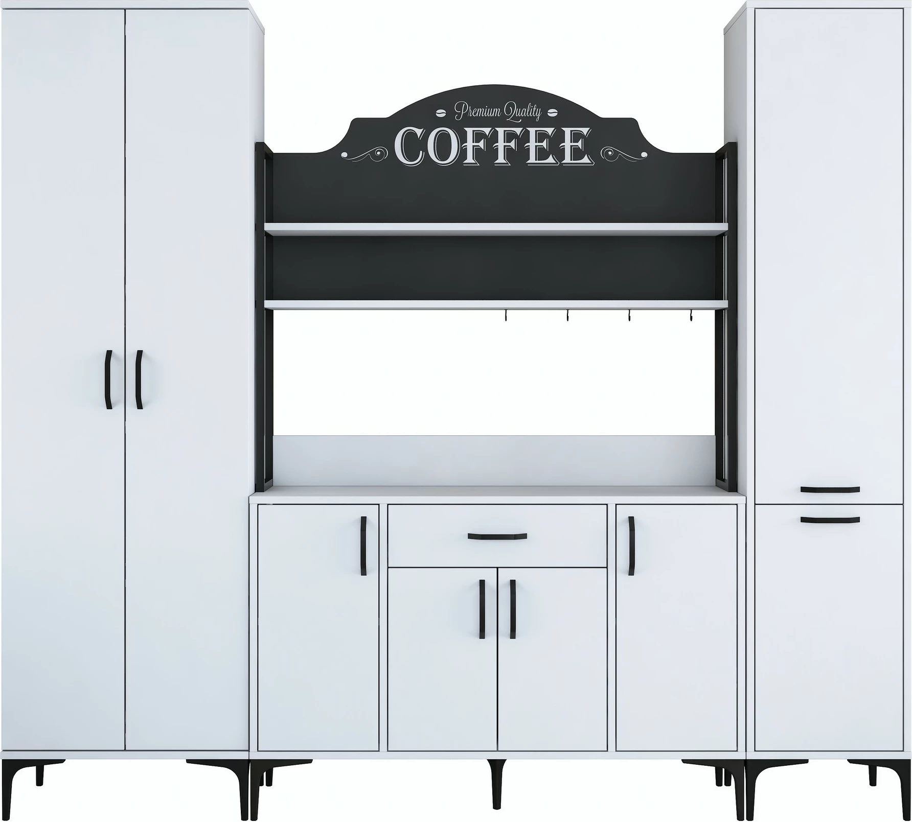 Dollap multifunksional, ngjyrë e bardhë, Skye Decor, JE150 - 3082