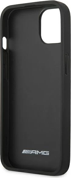 Mbështjellës Mercedes AMG AMHCP13SDOLBK për iPhone 13 mini, hardcase, lëkurë, e zezë