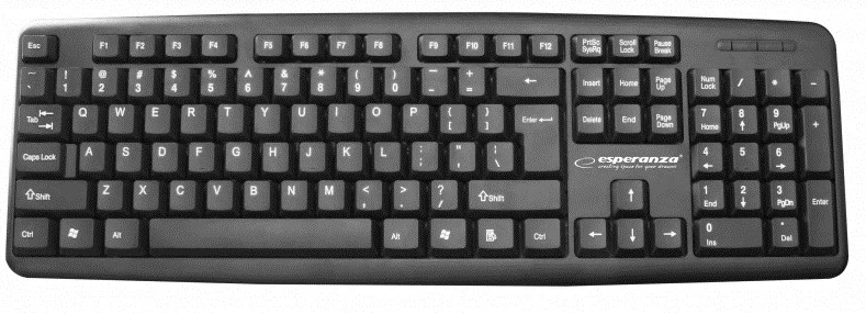 Tastierë USB Esperanza Amarillo EK134, e zezë