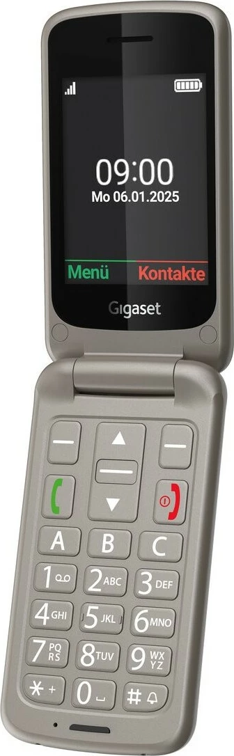 Celular Gigaset GL595 Dual SIM, 32MB RAM, 2.8", Titanium Silver