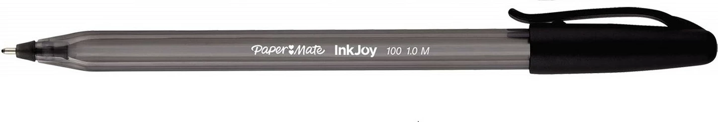 Stilolapsa PaperMate InkJoy 100 ST, 8 copë, ngjyrë e zezë/blu/e kuqe