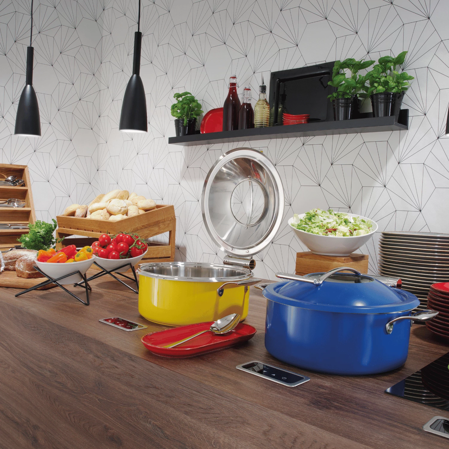 Ngrohës me induksion, Fine Dine, 239193, 800 W, Ø245x68 mm, rregullator fuqie, e zezë