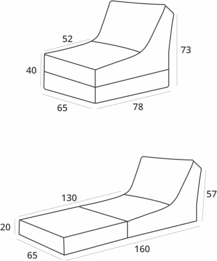 Krevat-karrige për kopsht, një vend, ngjyrë rozë, Atelier del Sofa, Fiesta