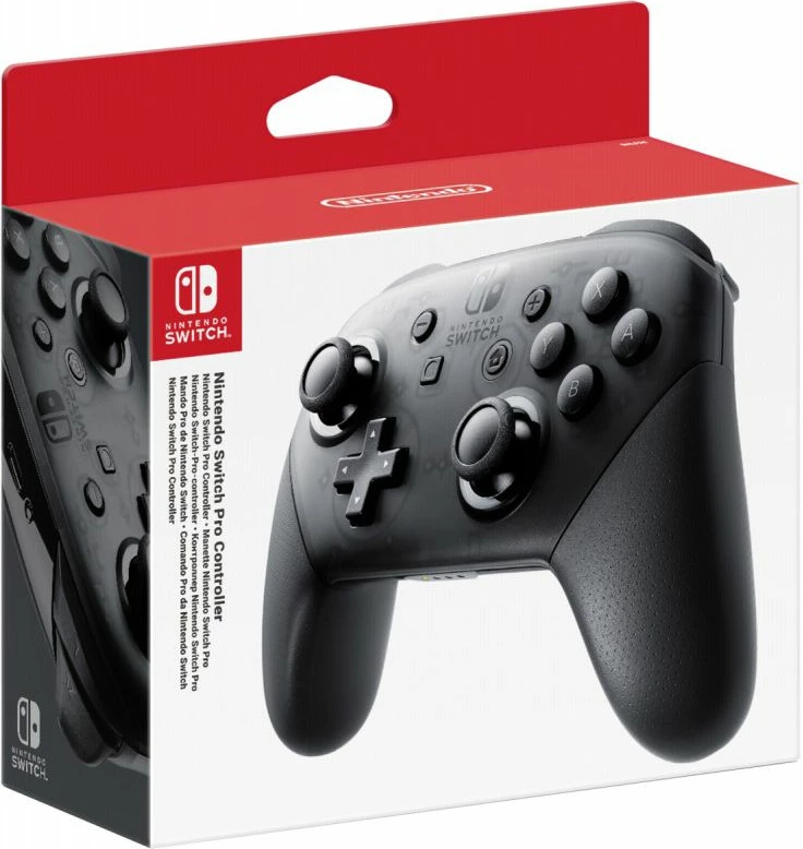 Joystick Nintendo Switch Pro Controller, wireless Bluetooth, USB-C, HD Rumble, Amiibo, i zi