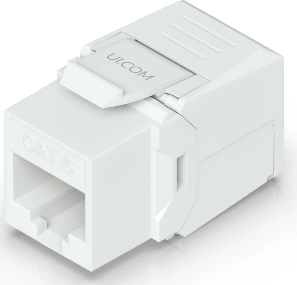 Keystone jack Ubiquiti Cat6, 12 copë, i bardhë