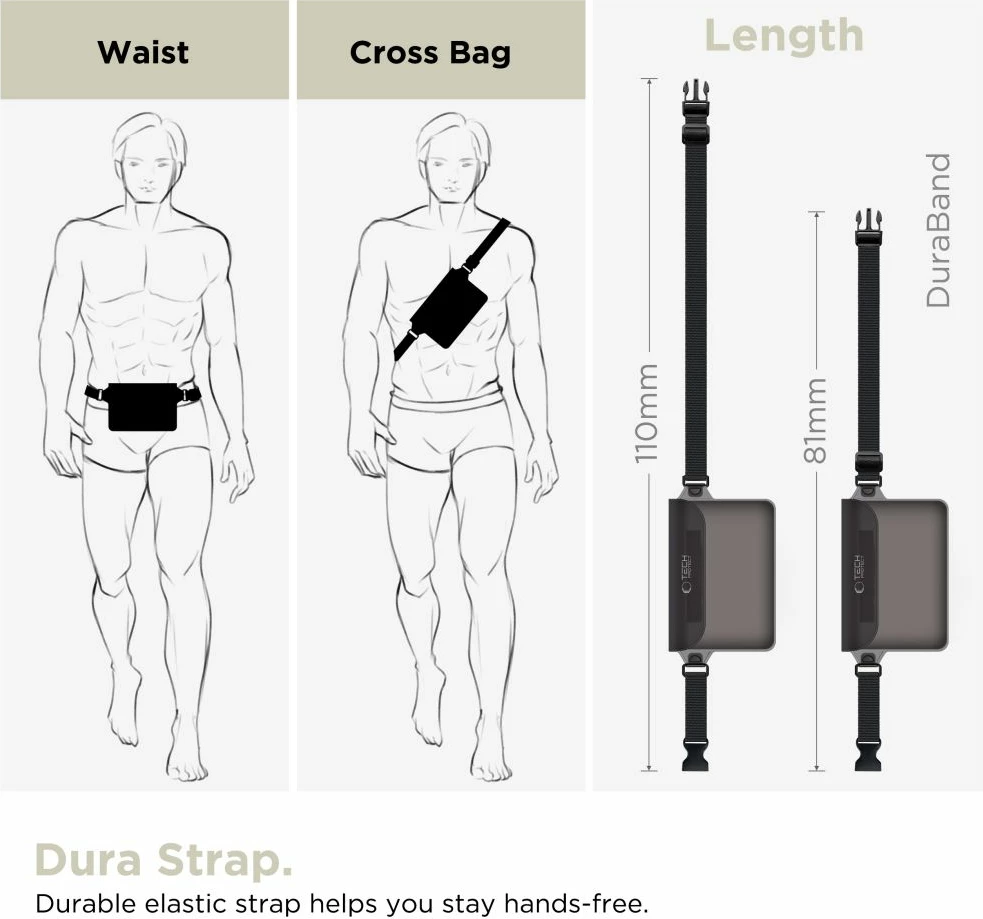 Çantë e papërshkueshme nga uji Tech-Protect UWP10, e zezë