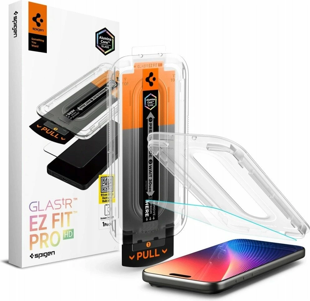 Xham mbrojtës ekrani Spigen Glas.tR EZ Fit Pro HD 9H për iPhone 16/17 Pro Max, transparent, 1 copë