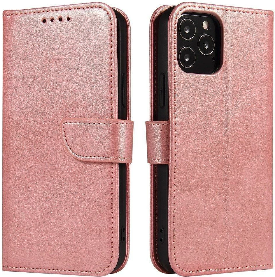 Mbështjellës Hurtel Magnet Case me kapak dhe mbajtëse, për Xiaomi Redmi Note 11 Pro+ 5G / 11 Pro 5G / Mi 11i HyperCharge / Poco X4 NFC 5G, Rozë
