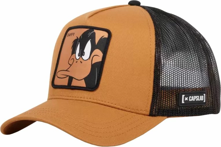 Kapelë për meshkuj Capslab, e zezë-portokalli