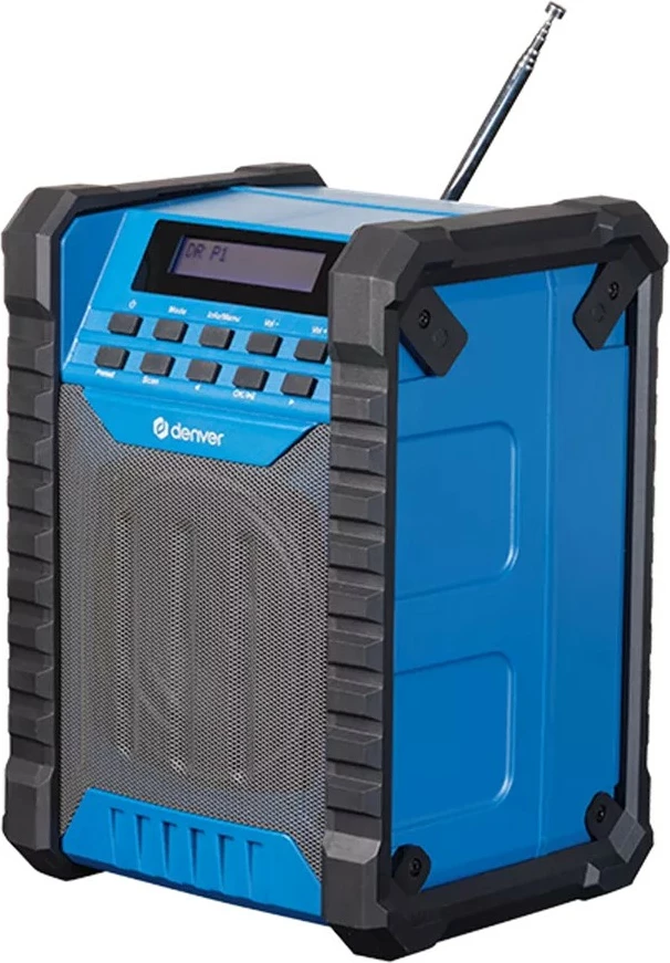 Radio portabile Denver WRD-60, DAB+/FM, Bluetooth, bateri, blu