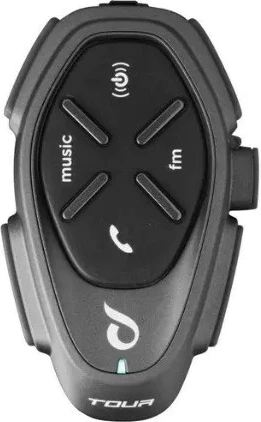Set interkomësh për motoçikletë INTERPHONE TOUR HD, 2 copë, i zi